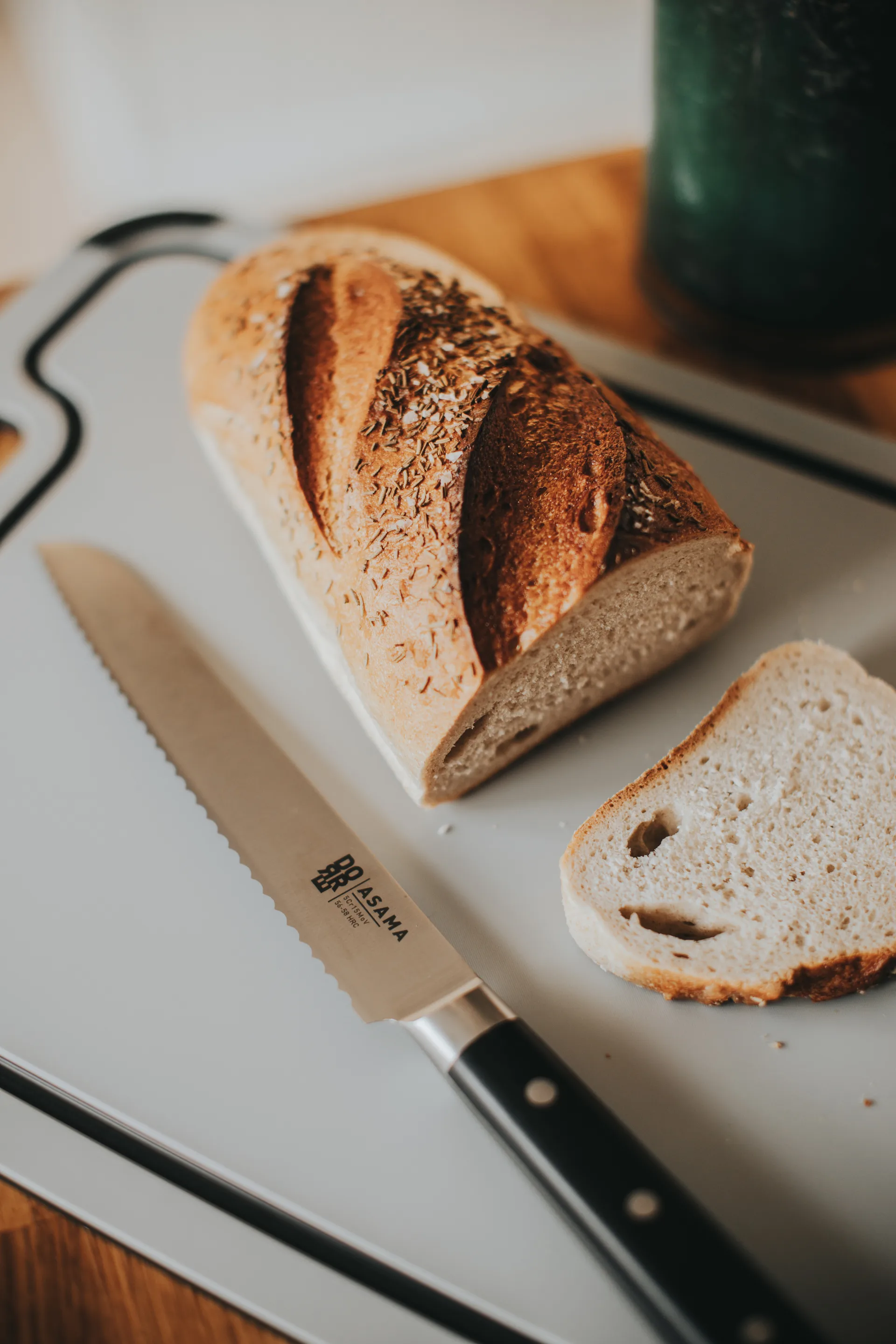 Asama broodmes 20 cm, Roestvrij staal Dorre