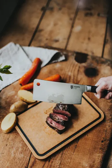 Asama Chinese koksmes 18 cm - Zwart handvat - Dorre