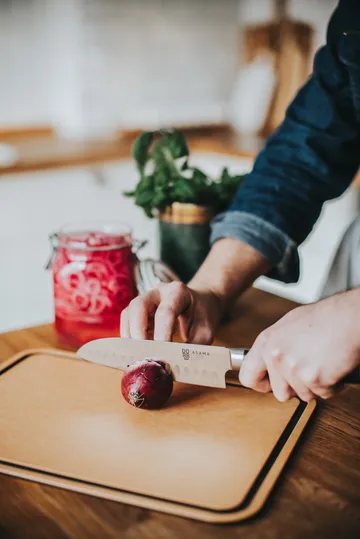 Asama santoku kokmes 18 cm - Roestvrij staal - Dorre