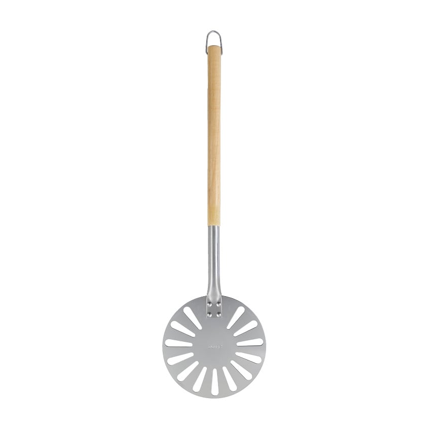 Dorre BBQ draaiende spatel 76 cm Aluminium-hout | Scandinavisch Interieur | Bakspatels & spanen | Bruin