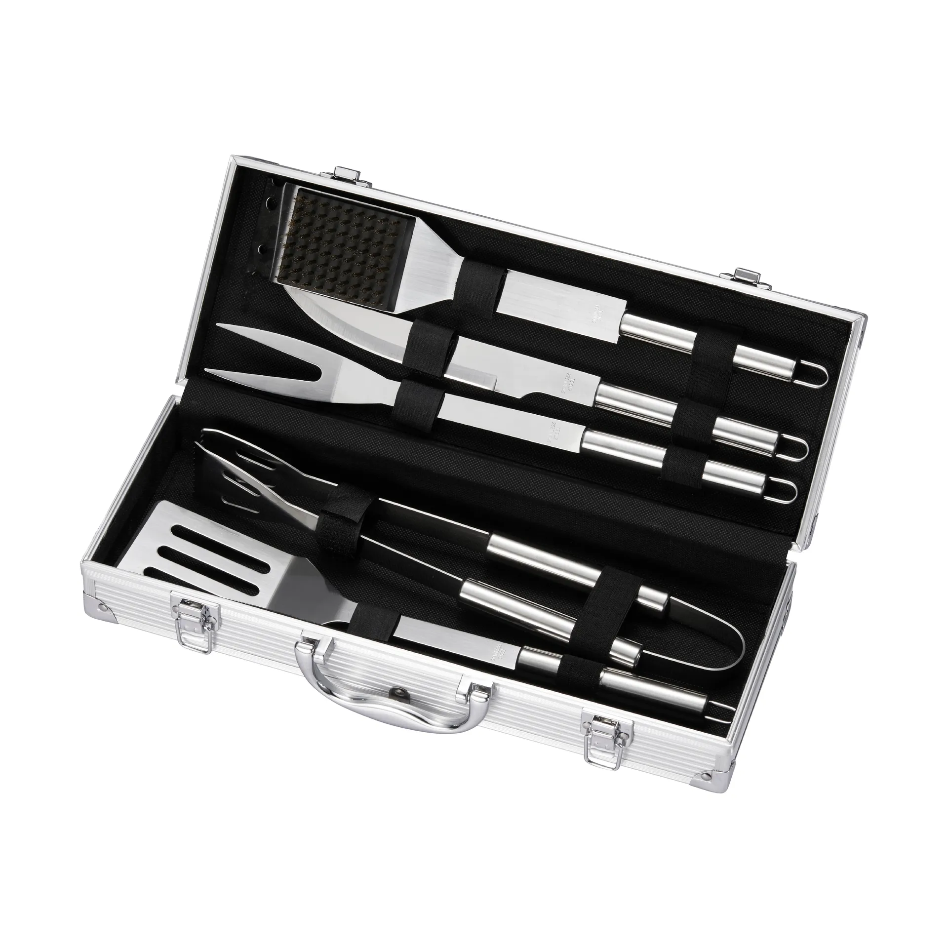 BBQ grillset, Roestvrij staal, 5 delen, geschenkdoos Dorre