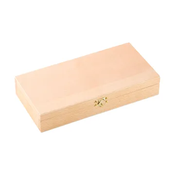 BBQ vleesmes - Roestvrij staal, 6-pack, houten doos acacia, 22,5x2 cm - Dorre