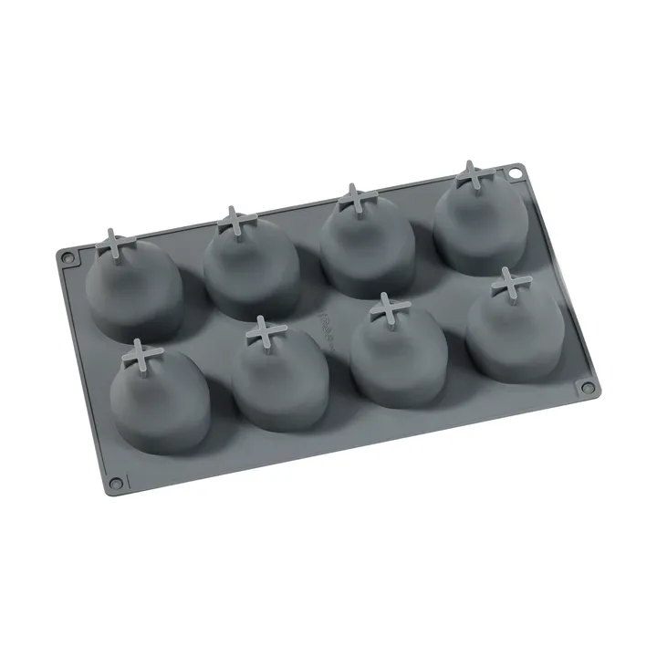 Beck bakvorm - Grijs, peren, siliconen, 8 stuks - Dorre