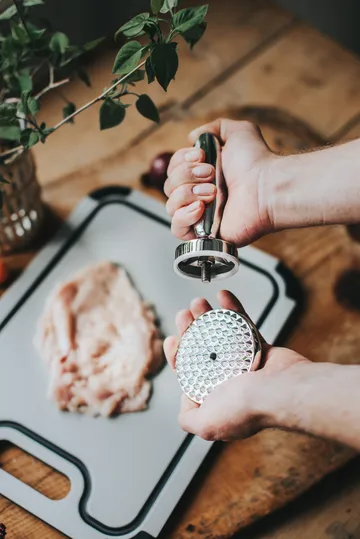 Birdie vleesvermalser omkeerbaar 14,5×8,3×8,3 cm - Roestvrij staal - Dorre