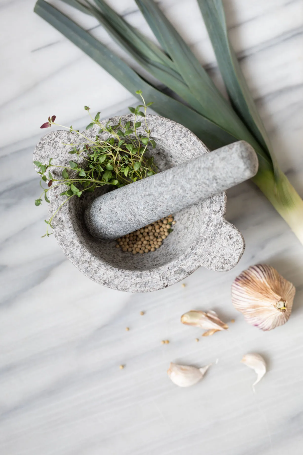 Birkedal vijzel Ø22 cm, Graniet Dorre