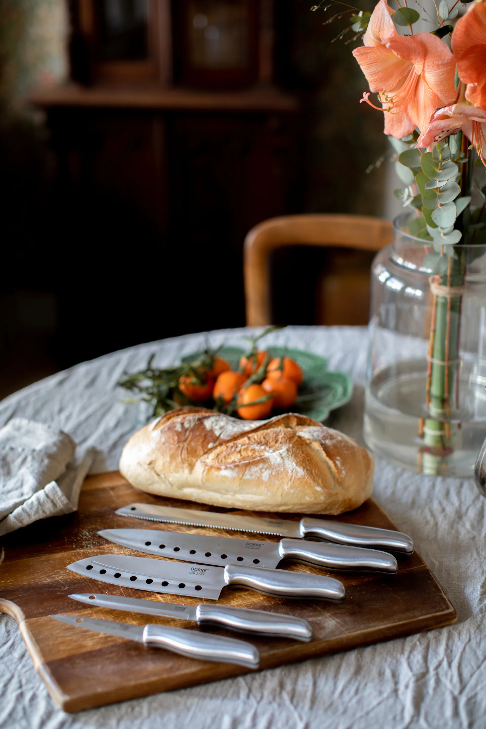 Calgary messenset 5-delig, Roestvrij staal Dorre