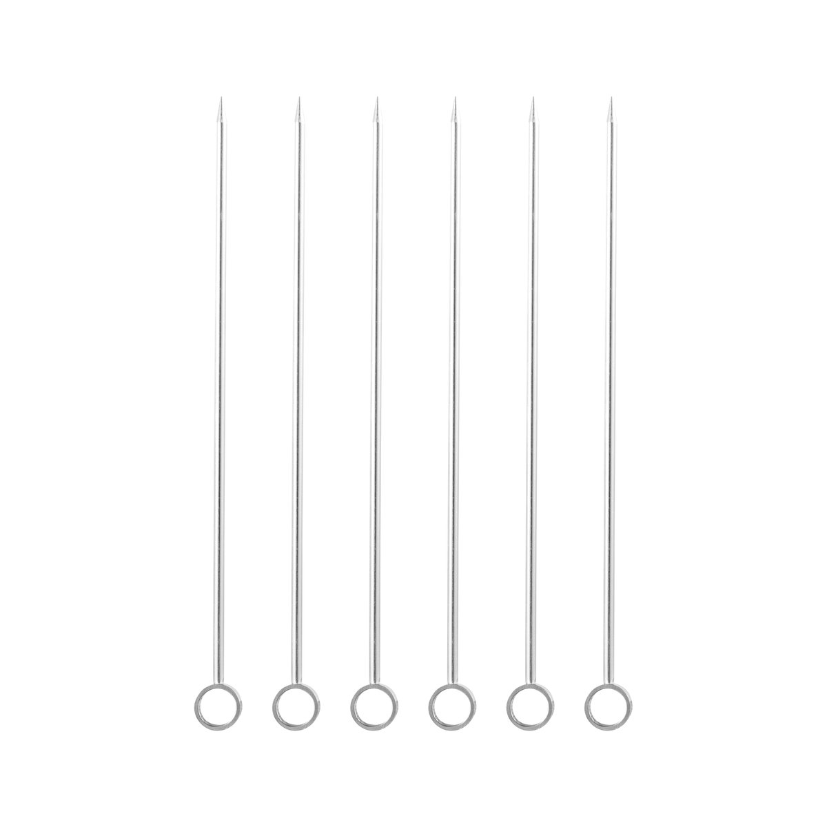 Dorre Carita cocktailstokjes 6-pack Roestvrij staal