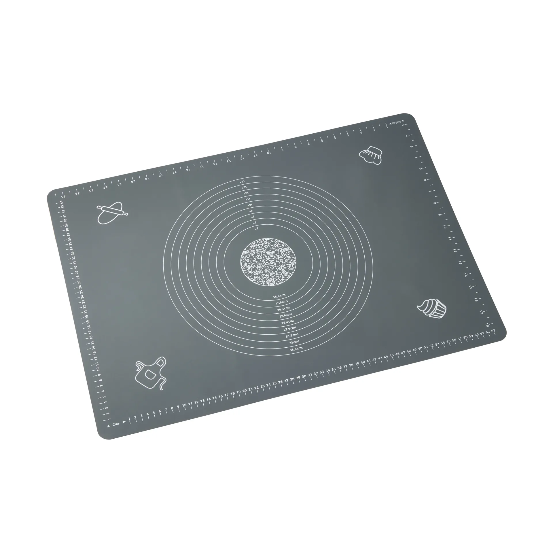 Cookie bakmat, Grijs, XL, siliconen, 50x70 cm Dorre