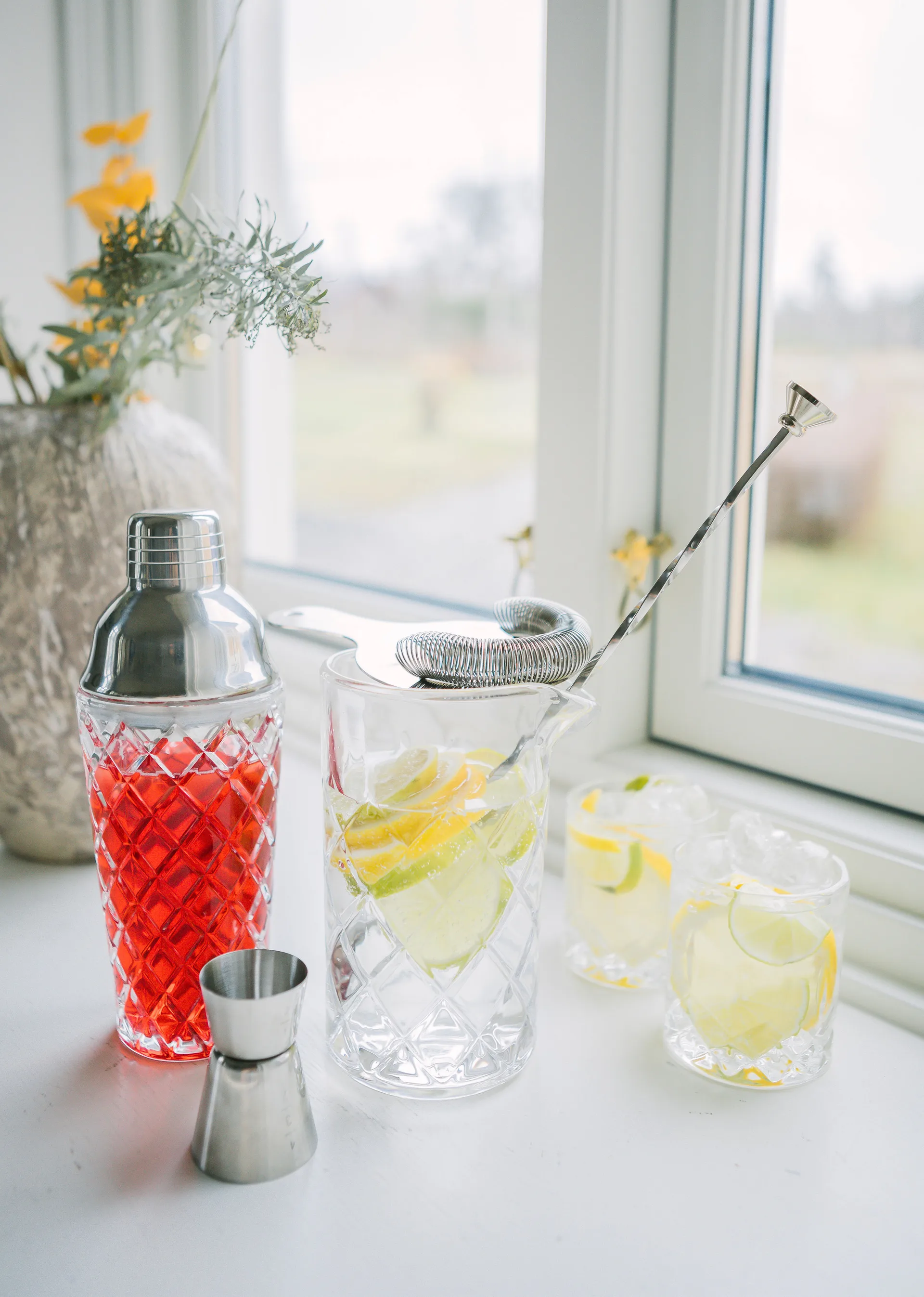 Dylan shaker 40 cl, Glas-roestvrij staal Dorre