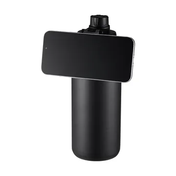 Flory waterfles dubbelwandig mobielmagnet 0,9 L - Zwart-grijs - Dorre