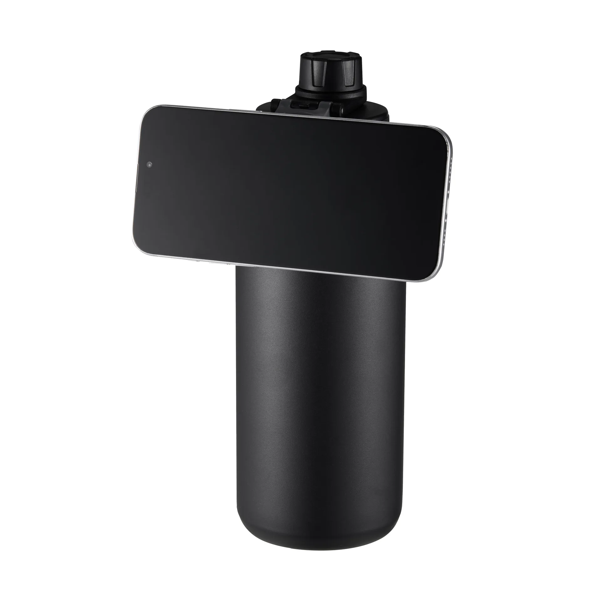 Flory waterfles dubbelwandig mobielmagnet 0,9 L, Zwart-paars Dorre