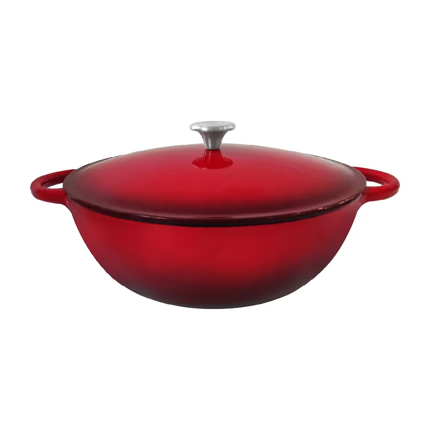 Gitty gietijzeren braadpan 7,2 L, Rood Dorre