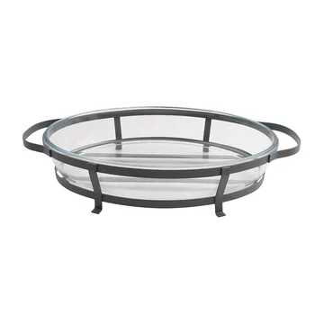 Grace ovenschaal glas met onderstel - 3 L - Dorre
