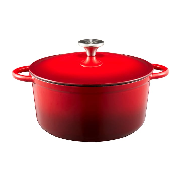 Gretl gietijzeren braadpan emaille 4 L - Rood - Dorre