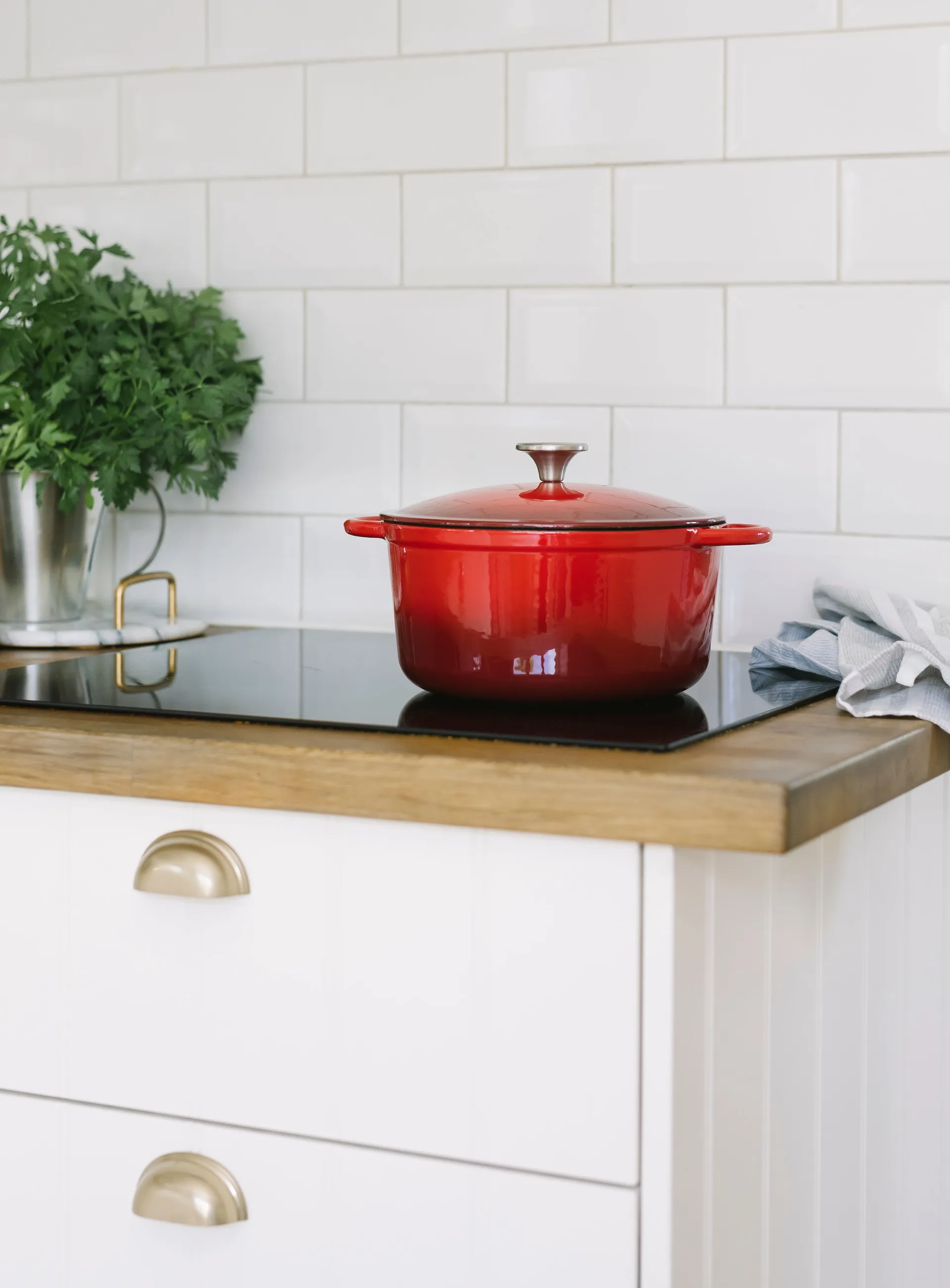 Gretl gietijzeren braadpan emaille 4 L, Rood Dorre
