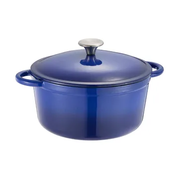 Gretl gietijzeren braadpan ronde knop roestvrij staal 4 L - Blauw - Dorre