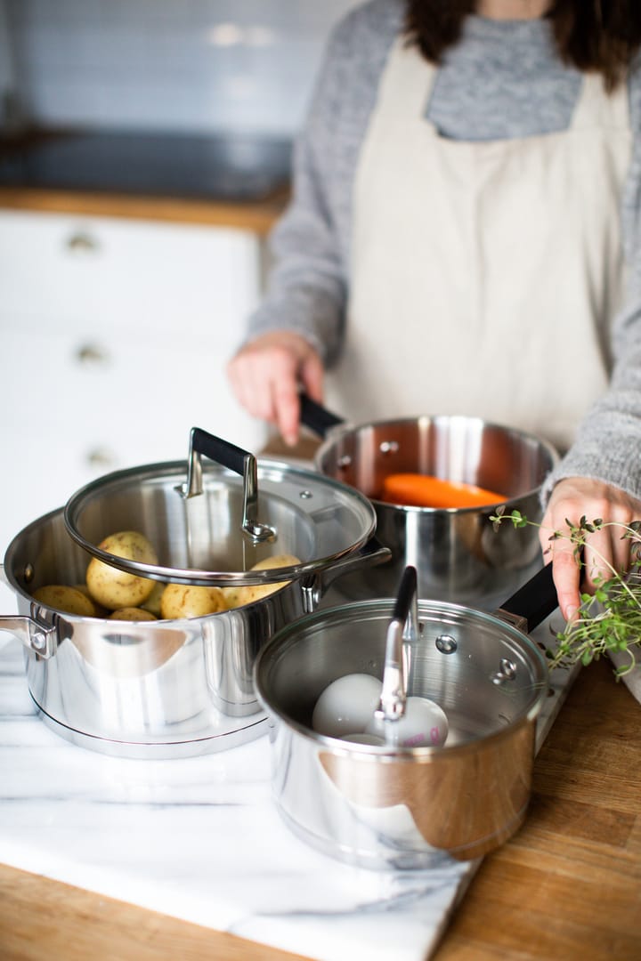 Kaci steelpannenset 6-delig, Roestvrij staal Dorre