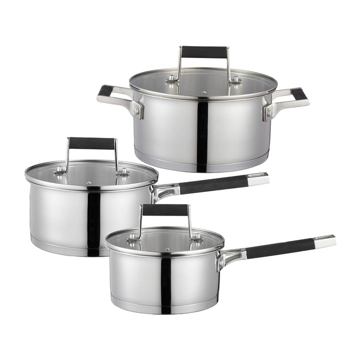 Kaci steelpannenset 6-delig - Roestvrij staal - Dorre