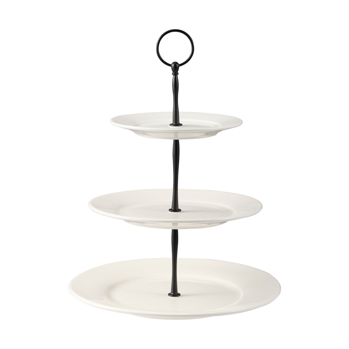 Dorre Kafi etagère 3 lagen porselein Wit | Scandinavisch Interieur | Taartstandaards | Wit