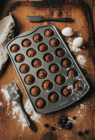 Karabo muffinbakvorm koolstofstaal 24 vormen - 42,5×26×2,8 cm - Dorre