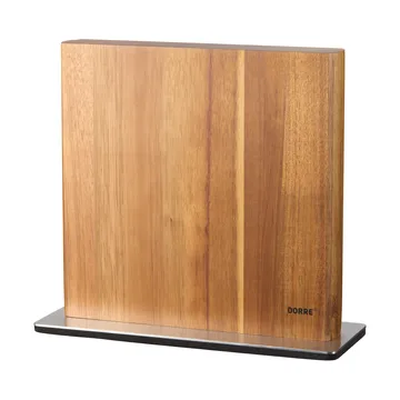 Kira magnetische messenhouder - Roestvrij staal-acaciahout FSC - Dorre