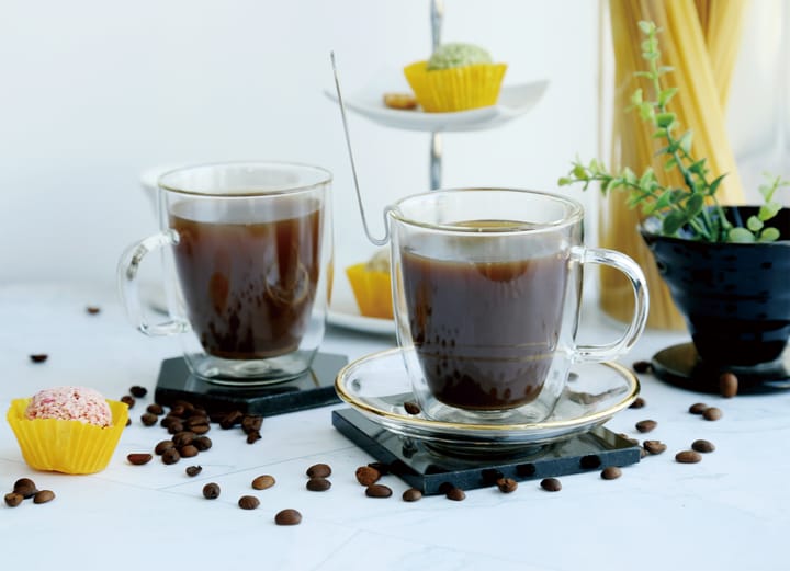 Kirk koffiekop dubbelwandig 24 cl 2-pack, Glas Dorre