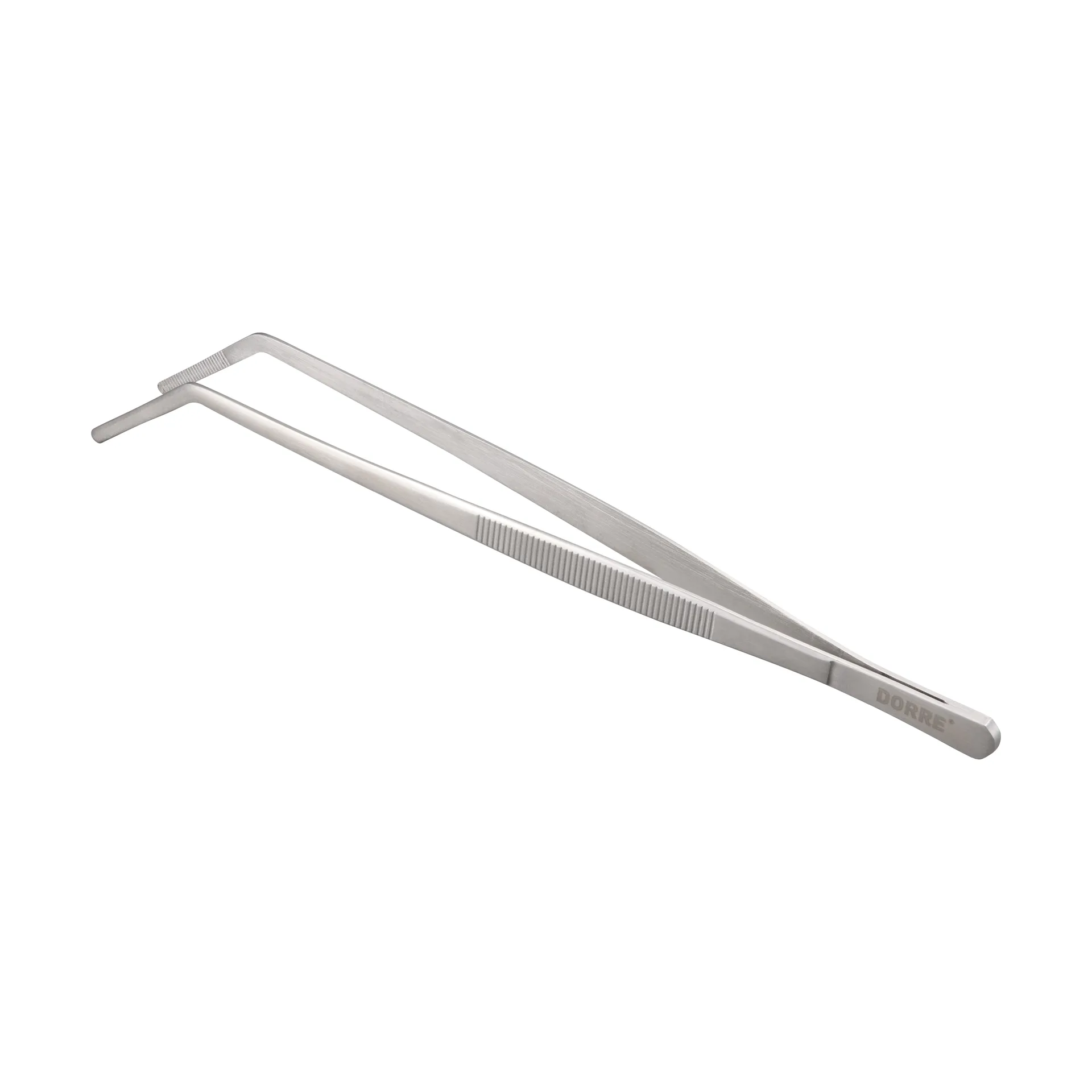 Miah voedingspincet gebogen punt 24x2,5 cm, Roestvrij staal Dorre