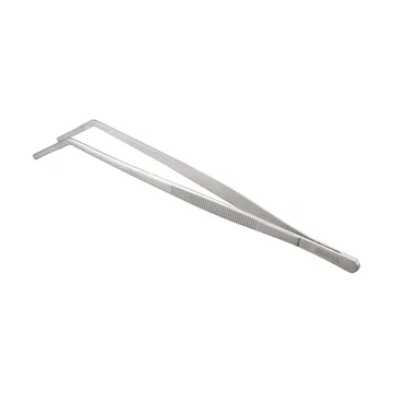 Miah voedingspincet gebogen punt 24x2,5 cm - Roestvrij staal - Dorre