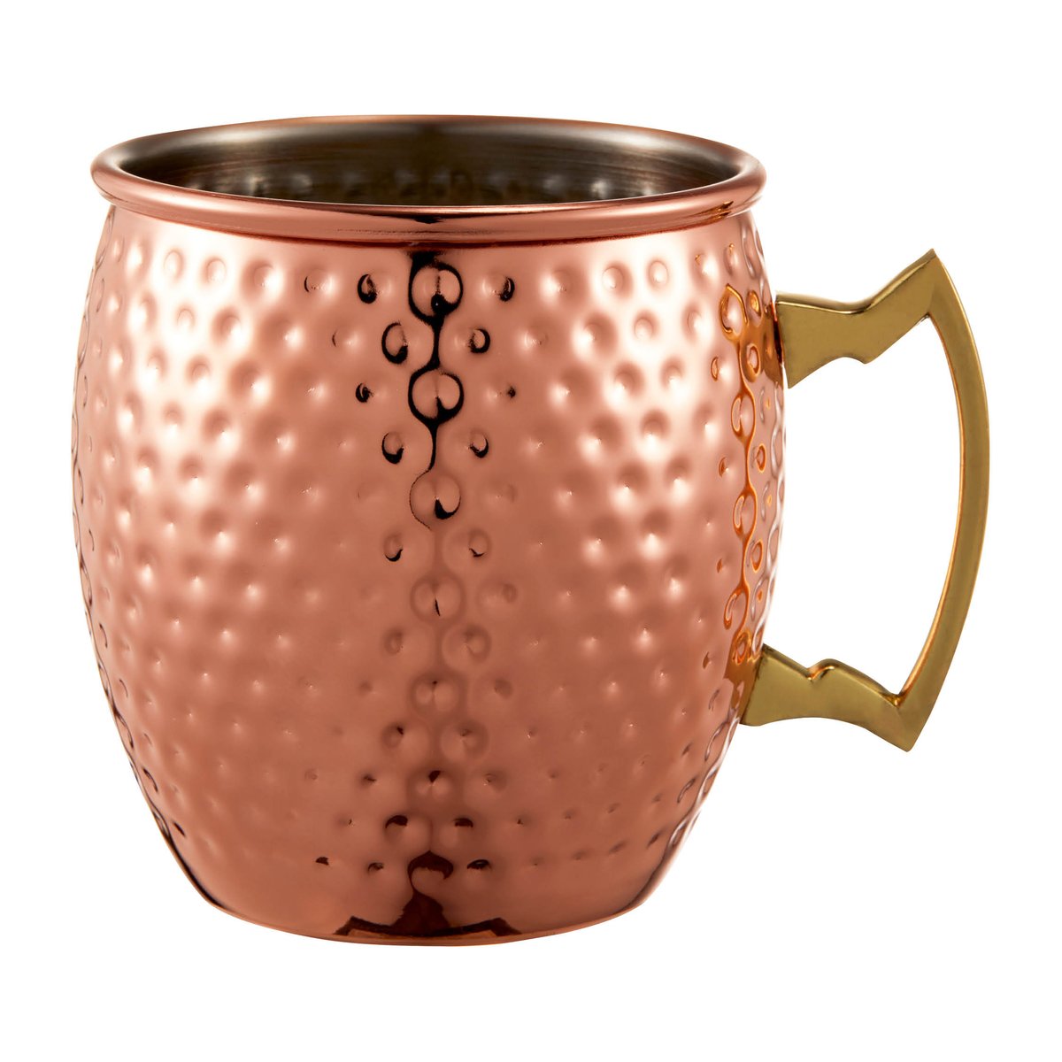 Dorre Oliver koperen beker gehamerd 45 cl | Scandinavisch Interieur | Koffiekoppen | Goudkleurig