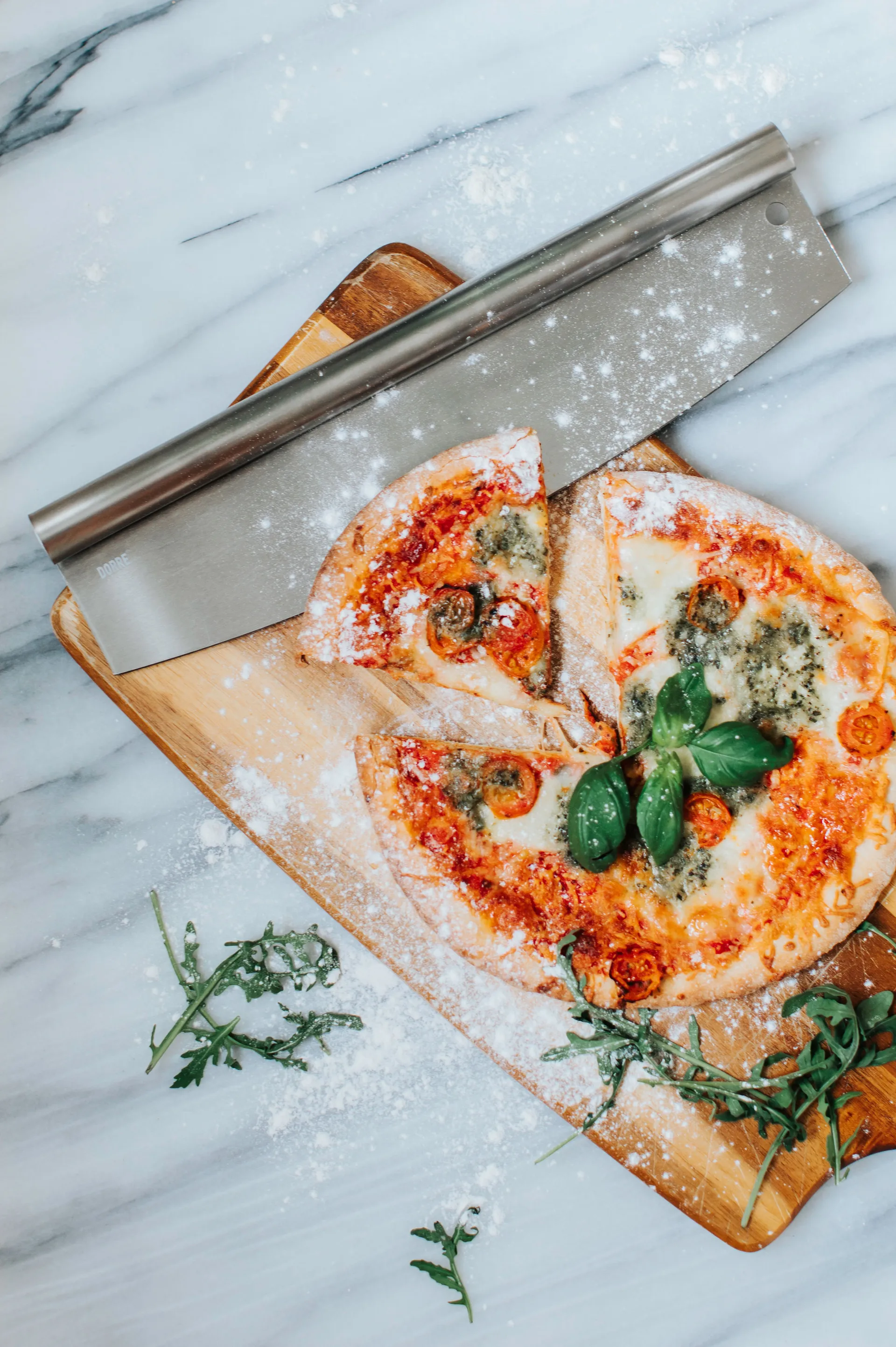 Perry pizzasnijder 35 cm, Roestvrij staal Dorre