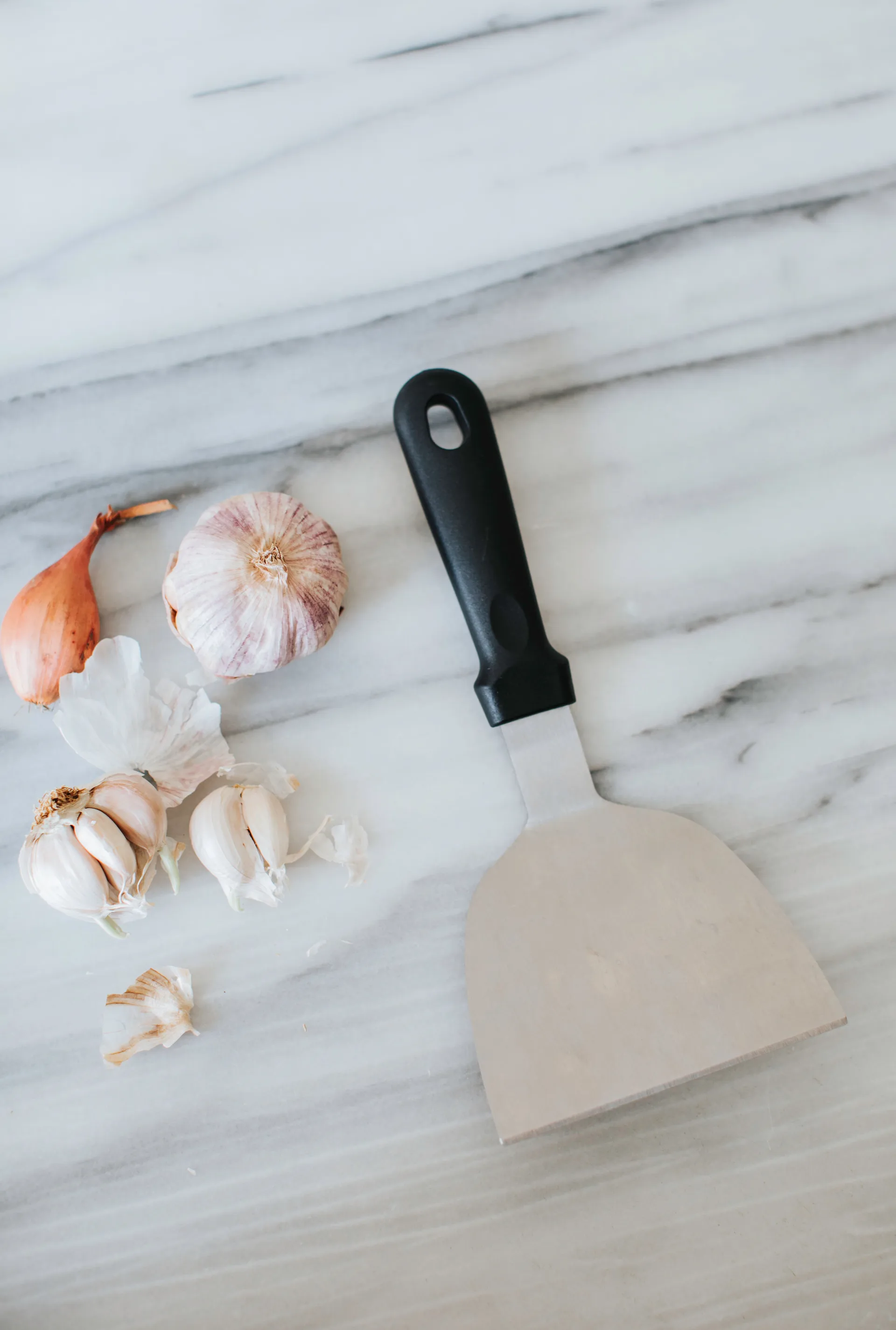 Sasha bakspatel roestvrij staal, Zwart Dorre