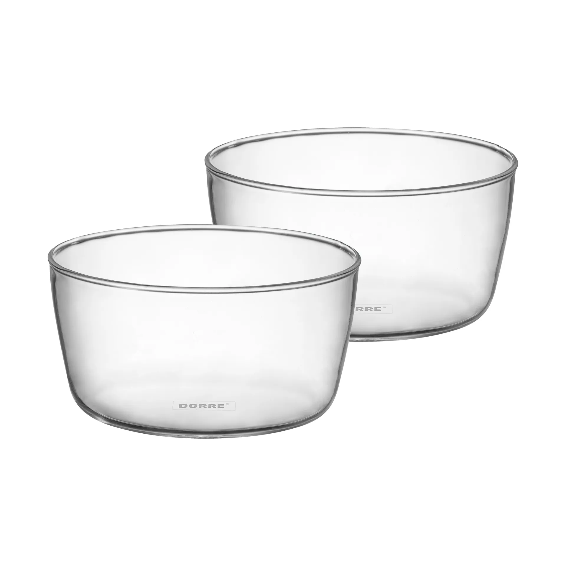 Seria serveerschalen glas 2-pack, Ø10 cm Dorre