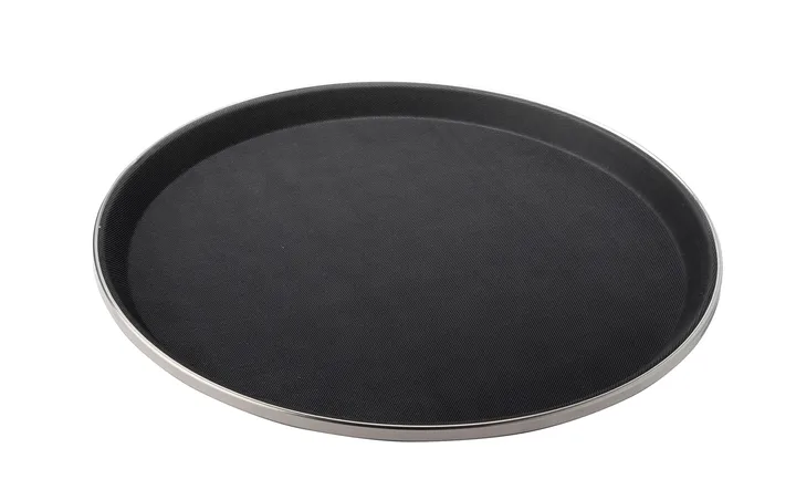 Serveerblad rond Ø35,5 cm - Zwart - Dorre