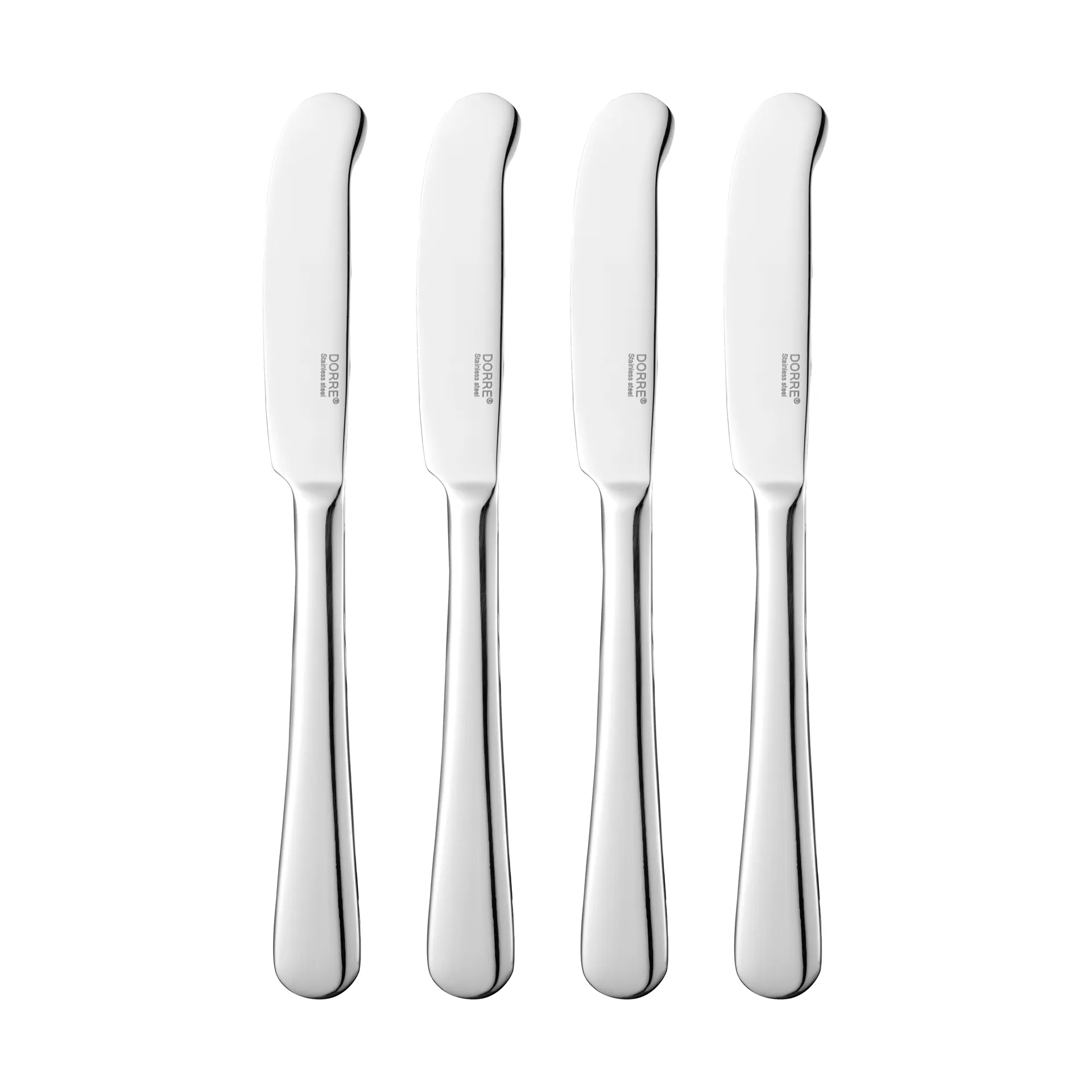 Sheli botermes, Roestvrij staal, 4-pack, 16,2 cm Dorre
