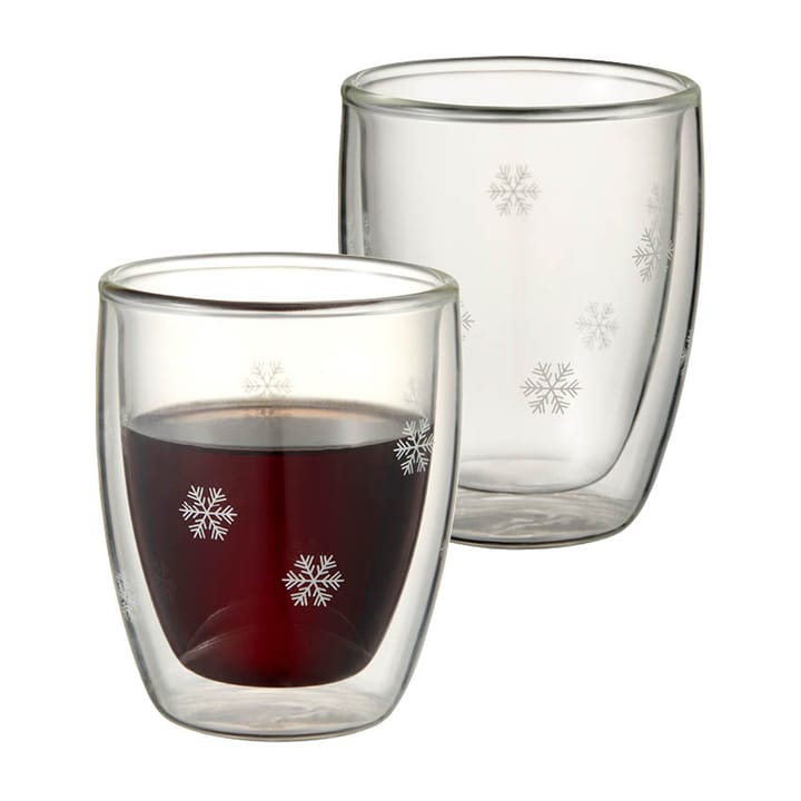 Snöstjärna dubbelwandig glas 2-pack - 13 cl - Dorre