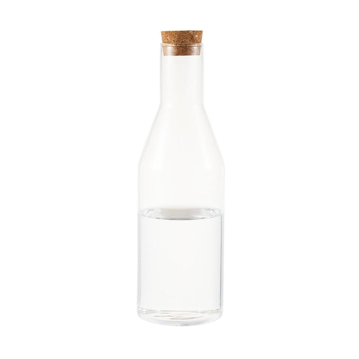 Sunnanö glazen karaf met kurken deksel 1 l, Glas-kurk Dorre
