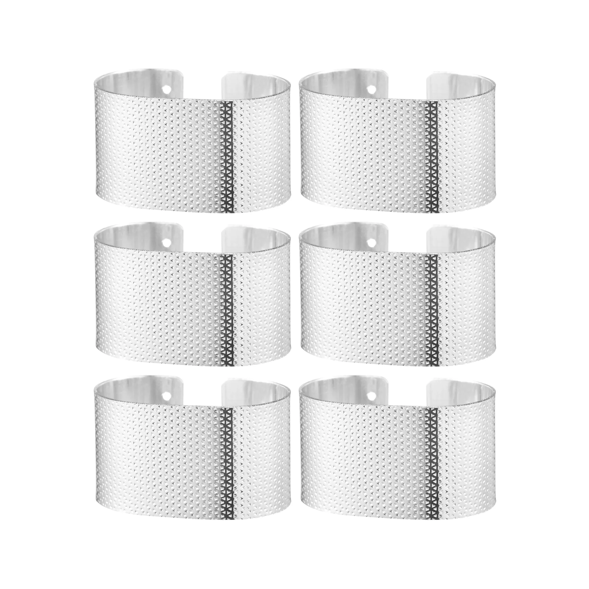 Svea servetringen 6-pack, Zilver Dorre