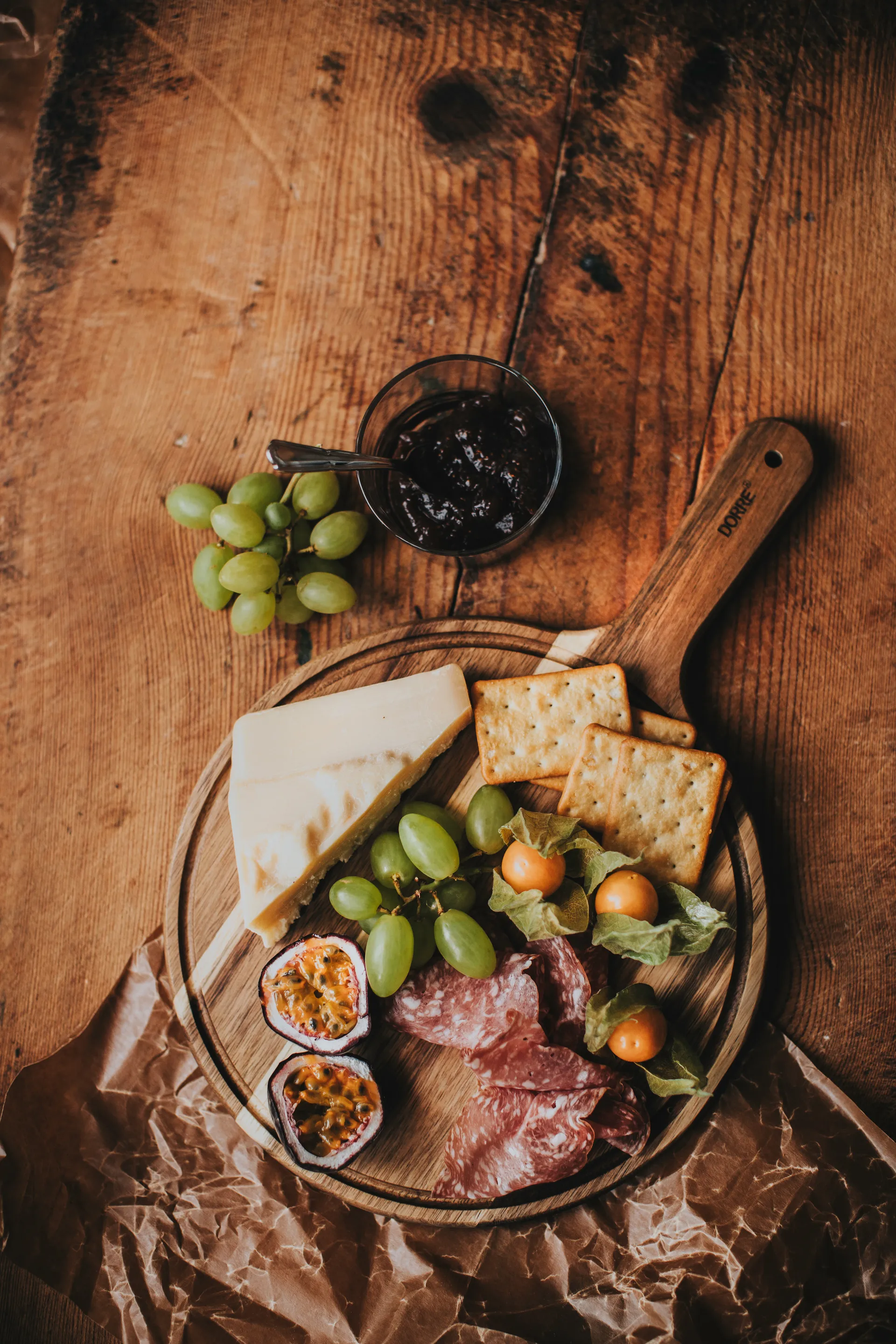 Ulli serveerplank Ø30,5 cm, Natuur Dorre