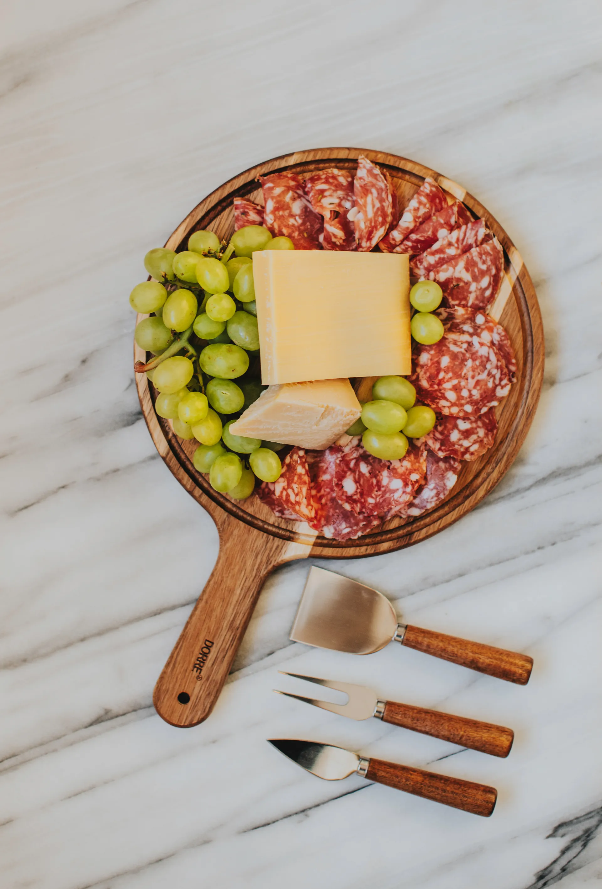 Ulli serveerplank Ø30,5 cm, Natuur Dorre