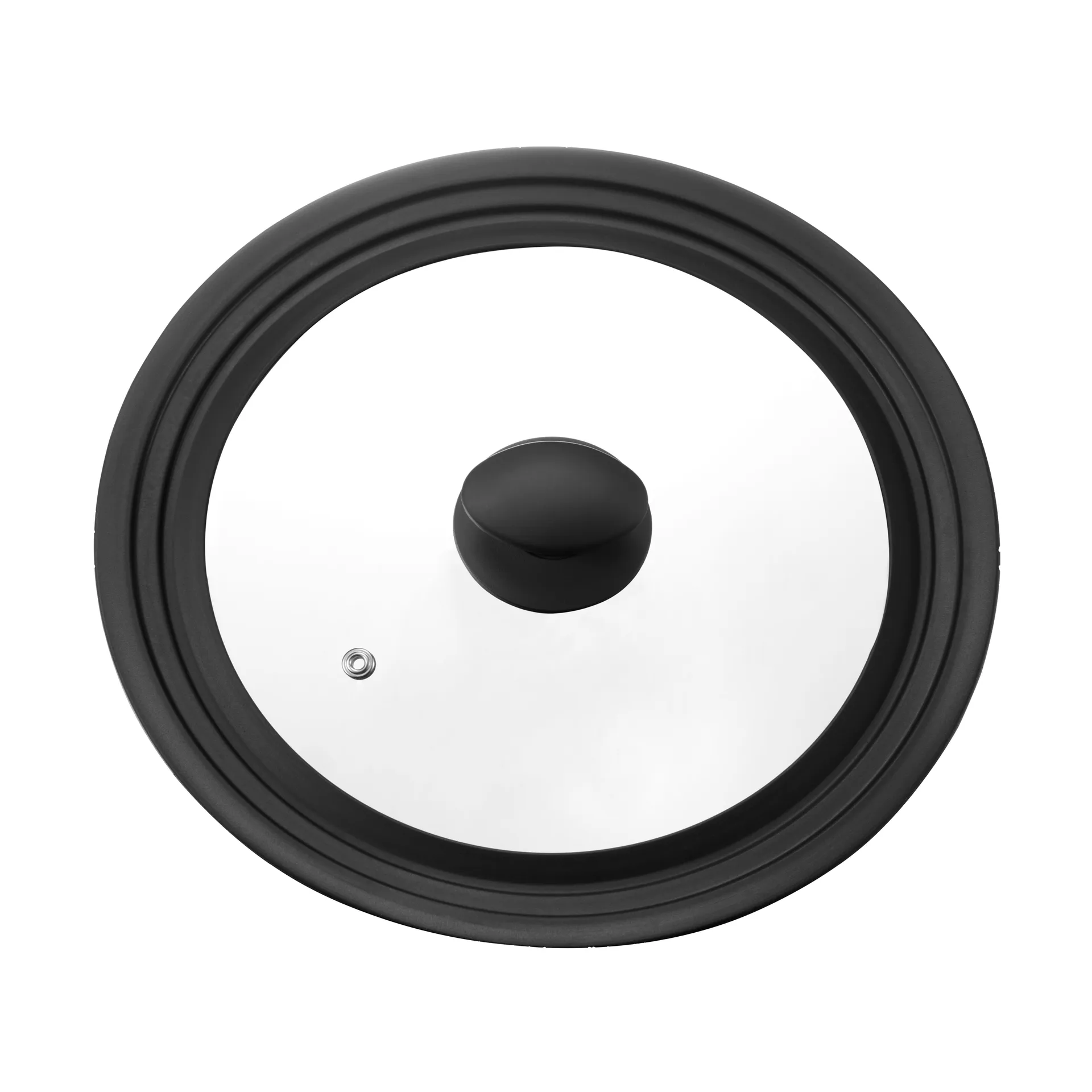 Una universeelslot 24/26/28 cm, Glas-zwart siliconen Dorre