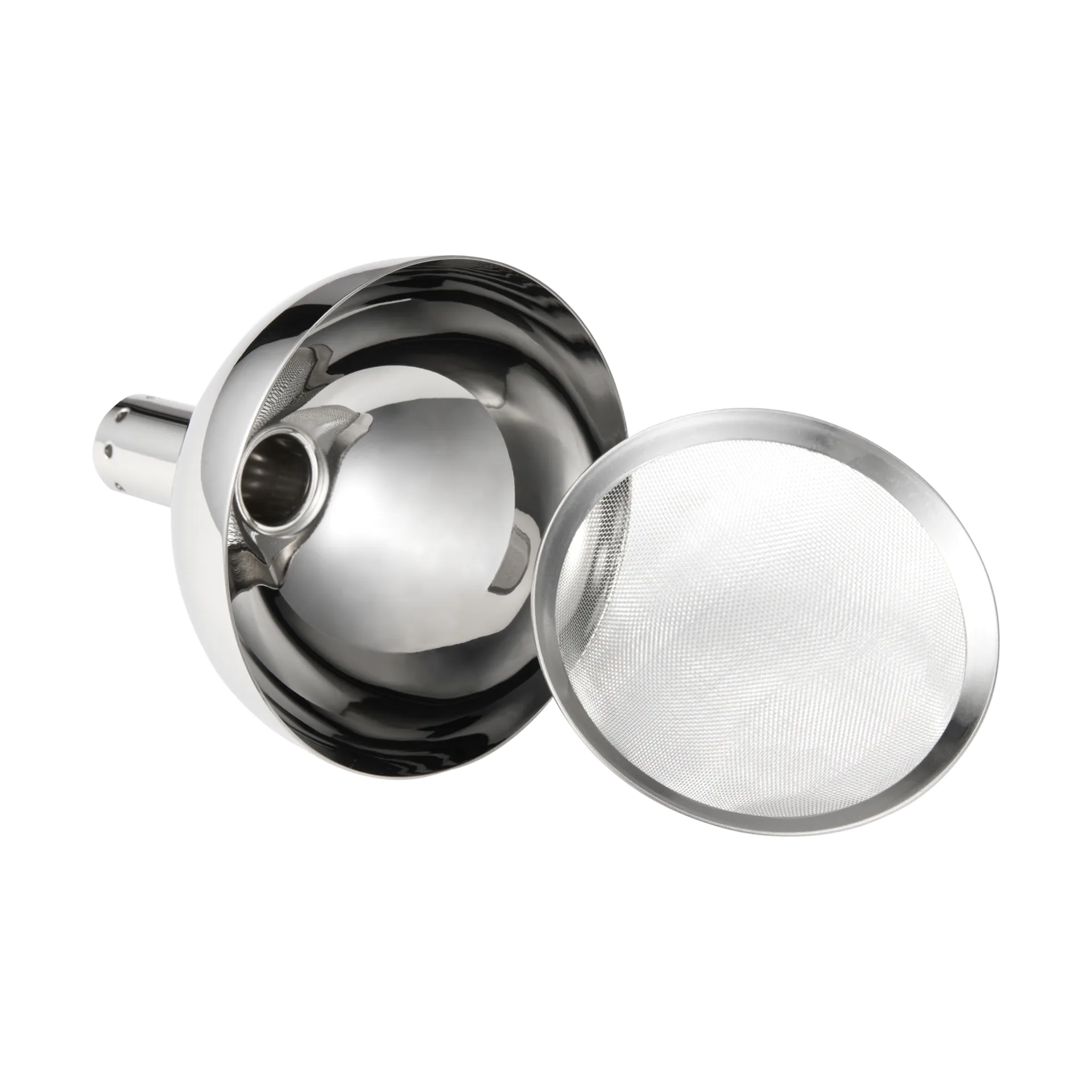 Valu dekantatietrechter met zeef, Roestvrij staal Dorre