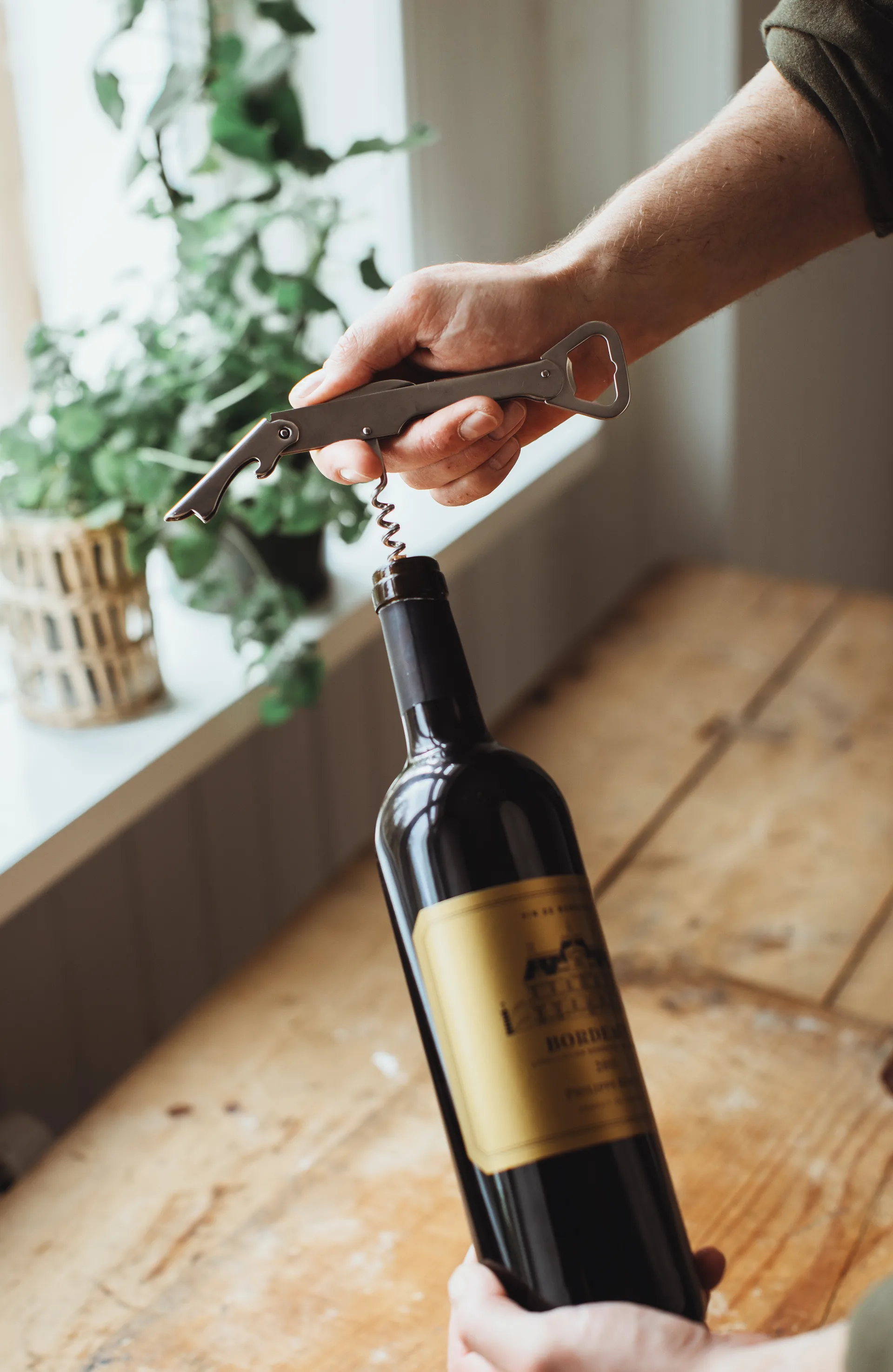 Varda wijn- & flesopener 14,5 cm, Roestvrij staal Dorre