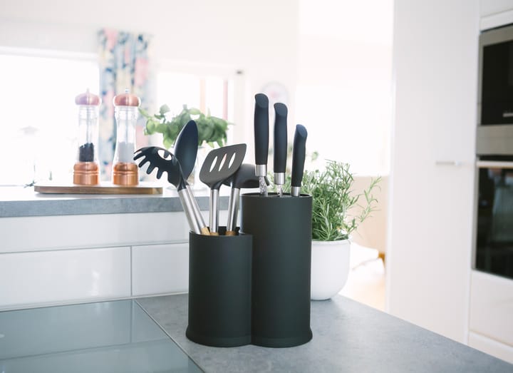 Vida messenblok en keukengereihouder 23 cm, Zwart Dorre