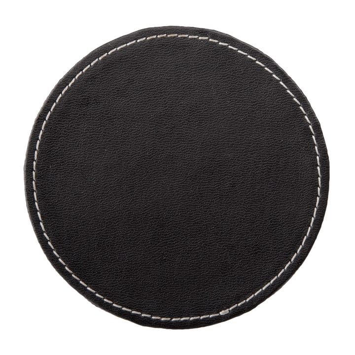 Visby glasonderzetters Ø10 cm 6-pack, Zwart Dorre