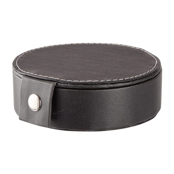 Visby glasonderzetters Ø10 cm 6-pack, Zwart Dorre