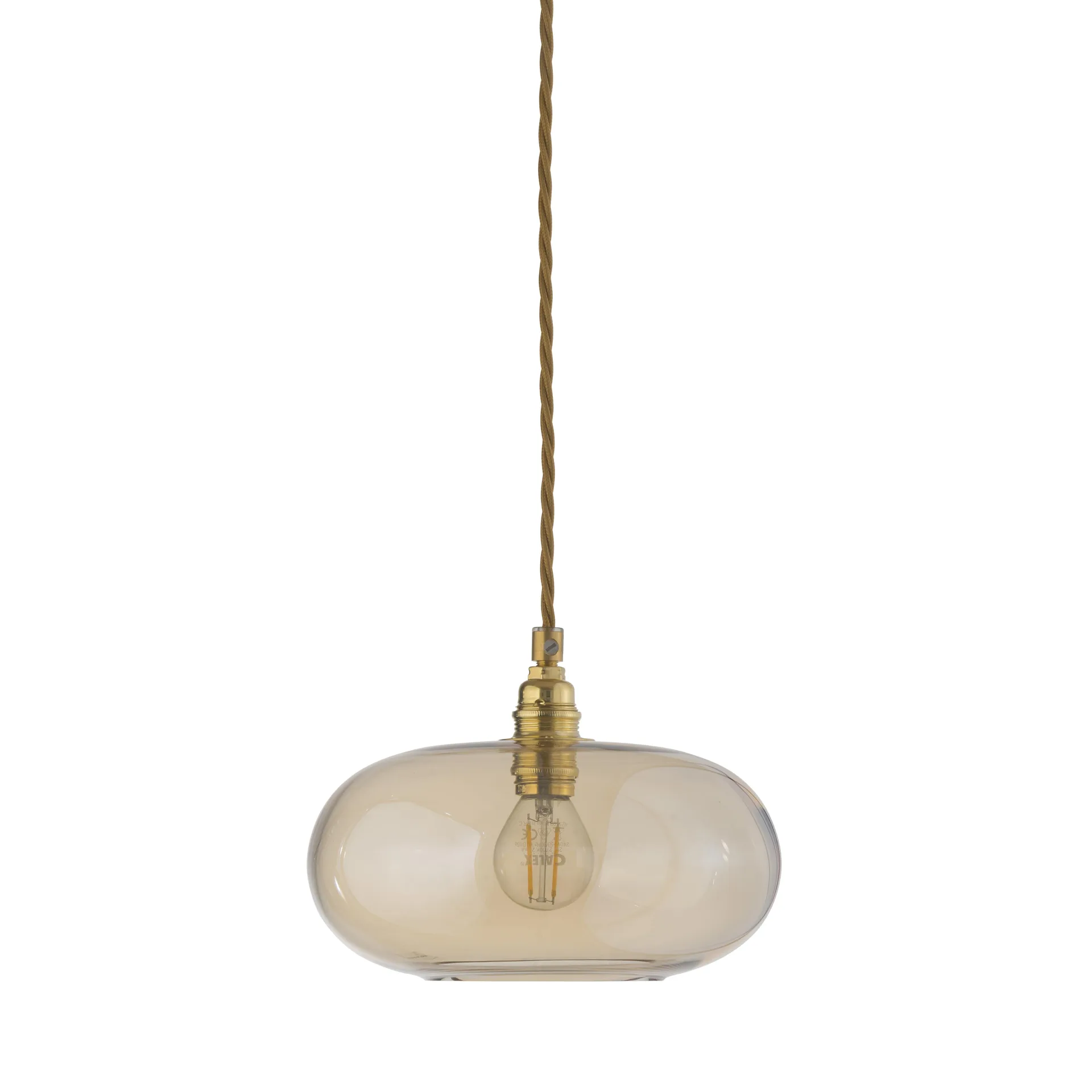 Horizon hanglamp Ø 21 cm., gouden rook EBB & FLOW