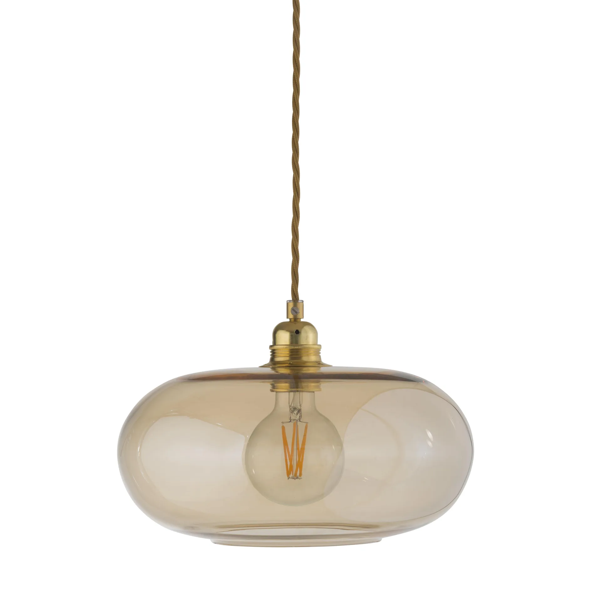 Horizon hanglamp Ø 29 cm., gouden rook EBB & FLOW