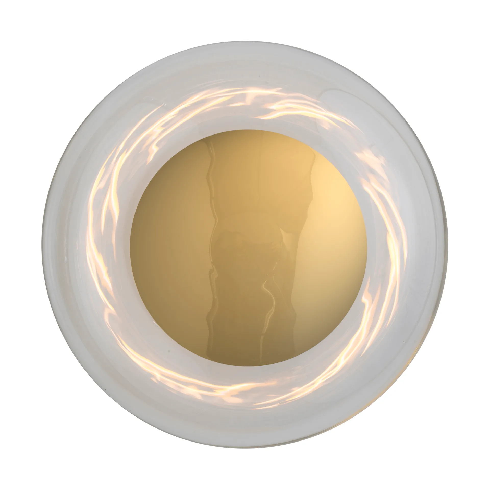 Horizon surface wandlamp, Clear-shiny gold, Ø29 cm EBB & FLOW