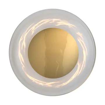 Horizon surface wandlamp - Clear-shiny gold, Ø29 cm - EBB & FLOW
