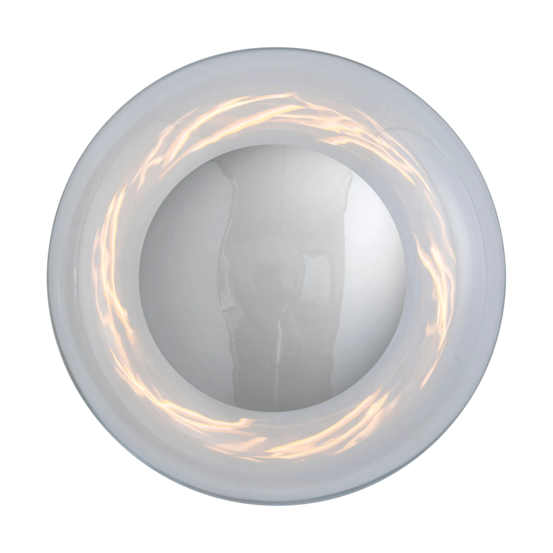 Horizon surface wandlamp, Clear-silver, Ø29 cm EBB & FLOW